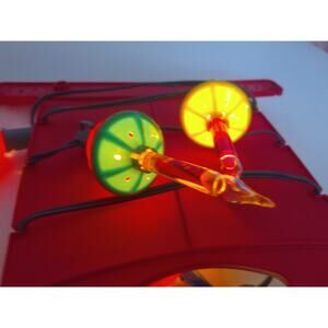 Vintage Christmas Multicolor Bubble Lights 7 Lights READ